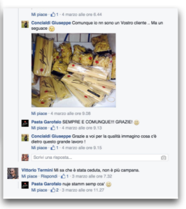 Copywriting Pasta Garofalo - FB