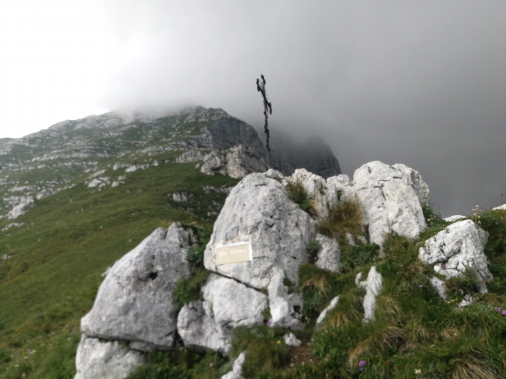 in cima alla montagna 